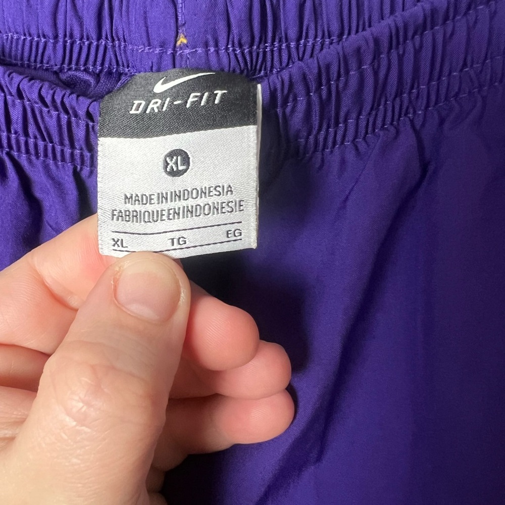 Nike Women’s Purple & Gold Athletic Shorts - LSU Logo - Picture 2 of 7